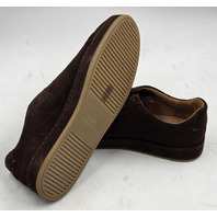 ALLEN EDMONDS BARNES MENS LACE-UP SUEDE DRESS SNEAKERS SZ 13 D BROWN SUEDE