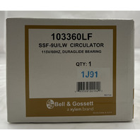 BELL & GOSSETT SSF-9U/LW STAINLESS STEEL CIRC CIRCULATOR PUMP 115V/60HZ 103360LF