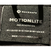 RACESAFE MOTIONLITE SIZE US 6-8 REGULAR ADULT BLACK BACK PROTECTION VEST MLA1REG
