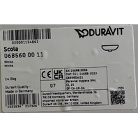 DURAVIT SCOLA 0685600011 WASHBASIN WHITE BATHROOM SINK 24 1/4" 068560