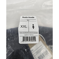 ON RUNNING 1WE30100553 STUDIO HOODIE PULLOVER BLACK WOMEN'S SWEATSHIRT XXL