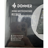 DONNER DBM-100 DIGITAL METRONOME TUNER WITH TRAINING RYTHM MODE BLACK