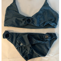 OCEANS MIAS MARINA BIKINI TOP AND BOTTOM COLOR NAVY SZ SMALL