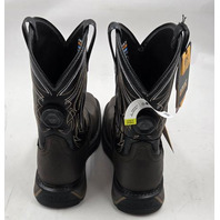 ARIAT WORK BIG RIG BOA WATERPROOF SOFT TOE WORK BOOT IRON COFFEE/BLACK SZ 10 EE