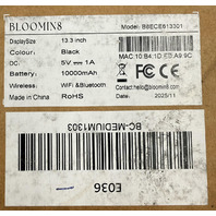 BLOOMIN8 B8ECE613301 E-INK CANVAS 13.3 INCH COLOR PICTURE FRAME