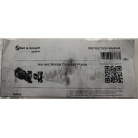 BELL & GOSSETT SERIES 100 AB 106192LF 1/12 HP BOOSTER BRONZE CIRCULATOR PUMP