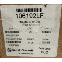 BELL & GOSSETT SERIES 100 AB 106192LF 1/12 HP BOOSTER BRONZE CIRCULATOR PUMP