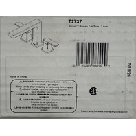 DELTA T2737 VELUM ROMAN TUB TRIM 3 HOLE SILVER MOUNTED SPOUT
