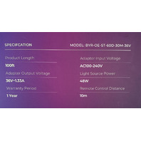 SMAVISTA BYR-OE-ST-60D-30M-36V SMART RGBCW PERMANENT OUTDOOR LIGHTS