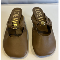 LOEWE PEBBLE SOFT MULE IN NAPPA LAMBSKIN SIZE 10 EURO 40 P/N L815379X95