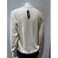 GRAYERS CLOTHIERS S 045226CRM NEWPORT COTTON SLUB CREW SWEATER SIZE LARGE L