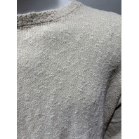 GRAYERS CLOTHIERS S 045226CRM NEWPORT COTTON SLUB CREW SWEATER SIZE LARGE L