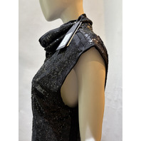 HUGO BOSS HOLY-AILEE SEQUIN VEST OVERSIZED FIT SIZE ONE SIZE FITRS MOST NWT