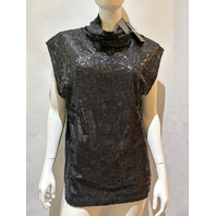 HUGO BOSS HOLY-AILEE SEQUIN VEST OVERSIZED FIT SIZE ONE SIZE FITRS MOST NWT