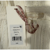 LOVE SHACK FANCY TABATHA POINTELLE MINI DRESS IN IVORY K2151-3143 SZ LARGE L