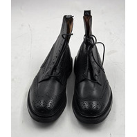 TRICKER'S STOW COUNTRY BOOT BLACK LLAMA LEATHER UK 10 US 11 EU 44