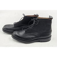 TRICKER'S STOW COUNTRY BOOT BLACK LLAMA LEATHER UK 10 US 11 EU 44