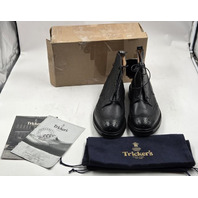 TRICKER'S STOW COUNTRY BOOT BLACK LLAMA LEATHER UK 10 US 11 EU 44