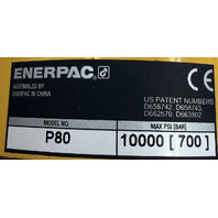 ENERPAC P80 ULTIMA 10000 PSI TWO-SPEED HYDRAULIC HAND PUMP