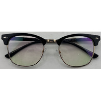 AOMASTE BLUE LIGHT BLOCKING CLEAR LENS COMPUTER GAMING GLASSES UNISEX BLACK/GOLD