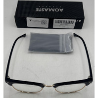 AOMASTE BLUE LIGHT BLOCKING CLEAR LENS COMPUTER GAMING GLASSES UNISEX BLACK/GOLD