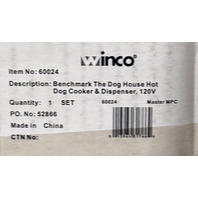 BENCHMARK DOGHOUSE 60024 HOT DOG MACHINE STEAMER