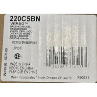 MOEN VERSO MAGNETIC DOCKING HANDHELD SHOWER 220C5BN BRUSHED NICKEL