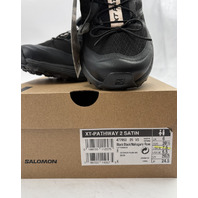 SALOMON XT-PATHWAY 2 SATIN 477950 BLACK/ MAHOGANY ROSE SZ 7.5 QUICKLACE 39 1/3