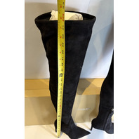 MICHAEL KORS ELLE RUNWAY STRETCH SUEDE OVER-THE-KNEE BOOTS BLACK 46F2ERHB2B IT40