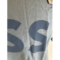 HUGO BOSS THINKING 1 COTTON JERSEY T SHIRT W LARGE LOGO PRINT SIZE XXL NTW