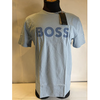 HUGO BOSS THINKING 1 COTTON JERSEY T SHIRT W LARGE LOGO PRINT SIZE XXL NTW