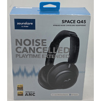 SOUNDCORE A3040 SPACE Q45 WIRELESS BLUETOOTH NOISE CANCELING HEADPHONES BLACK