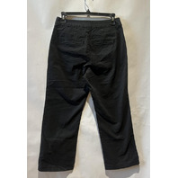 SUNDANCE WOMENS BLACK CROPPED STRAIGHT LEG PANTS WITH SEAM SIZE 2 NWT