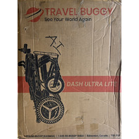TRAVEL BUGGY DASH ULTRA LITE FOLDING POWER WHEELCHAIR IN BLACK