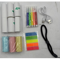 HUIJUKEJI MINI PRINTER CYAN BLUETOOTH INSTANT PRINTER PORTABLE AND INKLESS