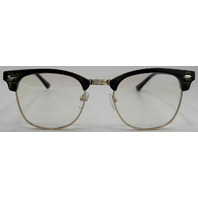 AOMASTE BLUE LIGHT BLOCKING CLEAR LENS COMPUTER GAMING GLASSES UNISEX OLIVE/GOLD