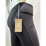 ON CLOUD RUNNING WOMEN'S PERFORMANCE TIGHTS 7/8 SIZE M MEDIUM 1WF30200553 BLACK