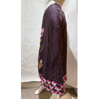 JOHNNY WAS WOMEN'S TILLI FAUX WRAP MIDI SKIRT FLEURS O ATHENA L77425 SZ MEDIUM M