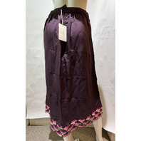JOHNNY WAS WOMEN'S TILLI FAUX WRAP MIDI SKIRT FLEURS O ATHENA L77425 SZ MEDIUM M