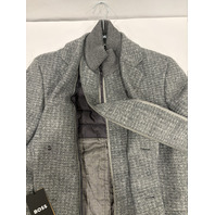 BOSS MEN'S H-HYDE-J-BIB-PAD-254 SLIM FIT COAT W DETACHABLE INNER SIZE 44R NWT