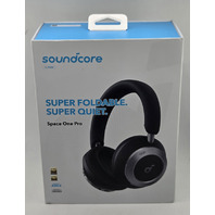 SOUNDCORE A3062 SPACE ONE PRO NOISE CANCELING BLUETOOTH HEADPHONES JET BLACK