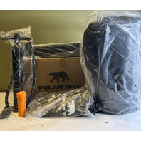THE POLAR DIVE USA MAX MILITARY-GRADED PORTABLE ICE BATH W PUMP/COVER/PATCH KIT