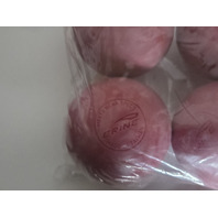 QTY 6  - BRINE LACROSSE BALLS RED RUBBER 2.5" NCAA