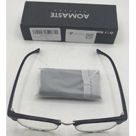 AOMASTE BLUE LIGHT BLOCKING CLEAR LENS COMPUTER GLASSES UNISEX SILVER/BLACK