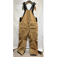 686 MEN'S HOT LAP INSULATED SNOW BIBS M5WN251 SIZE LARGE L CARAMEL RIPSTOP