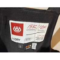 686 MEN'S HOT LAP INSULATED SNOW BIBS M5WN251 SIZE LARGE L CARAMEL RIPSTOP