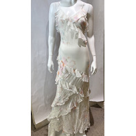 LOVE SHACK FANCY RIALTO FLORAL BOW PRINT MAXI DRESS D1948-3153 SIZE 10