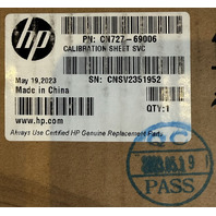 HP GENUINE CN727-60025 CN727-69006 HP DESIGNJET SCANNER CALIBRATION SHEET