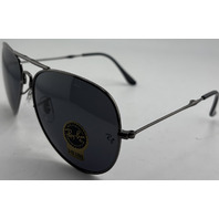 RAYBAN 3479 POLISHED GUNMETAL FOLDING AVIATOR SUNGLASSES 62-15-145 G-15 G15 LENS