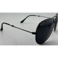 RAYBAN 3479 POLISHED GUNMETAL FOLDING AVIATOR SUNGLASSES 62-15-145 G-15 G15 LENS